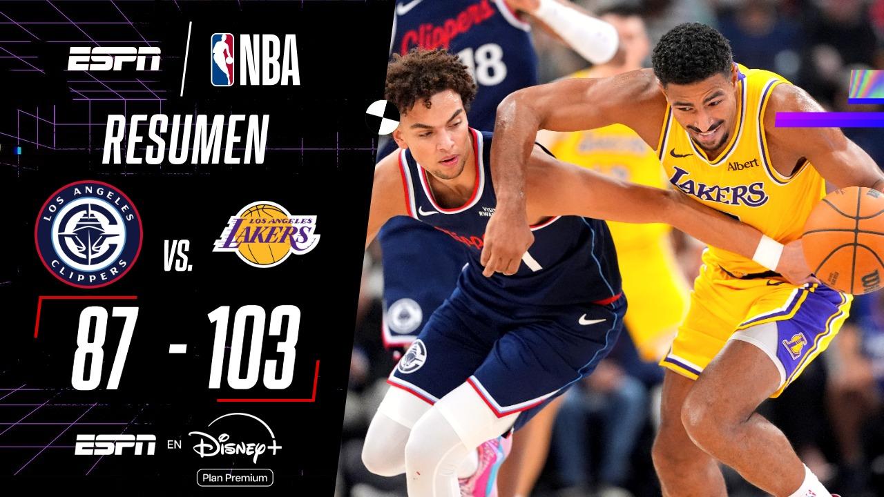 Quentin Grimes fue la figura de Lakers en la victoria ante Clippers
