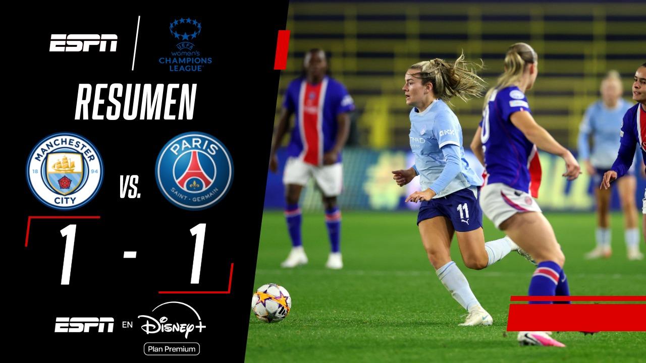 Manchester City y PSG repartieron puntos en la Champions Femenina