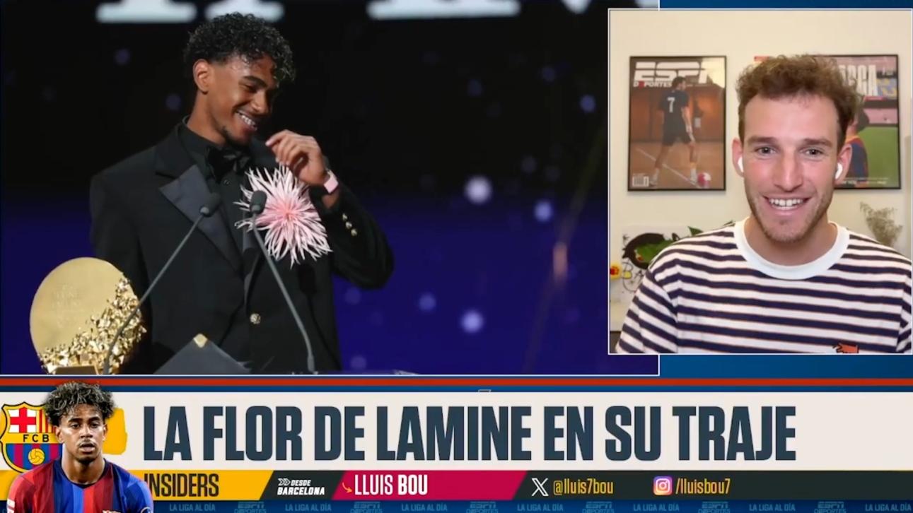 El look de Lamine Yamal en el Balón de Oro