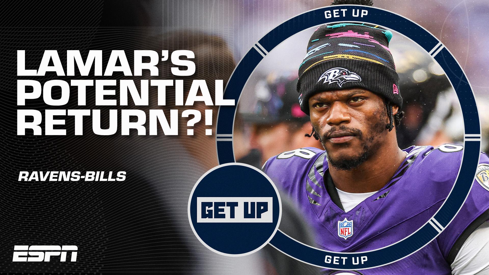 Should Lamar Jackson SIT if he's not 100%?! Get Up crew debates Ravens QB's return