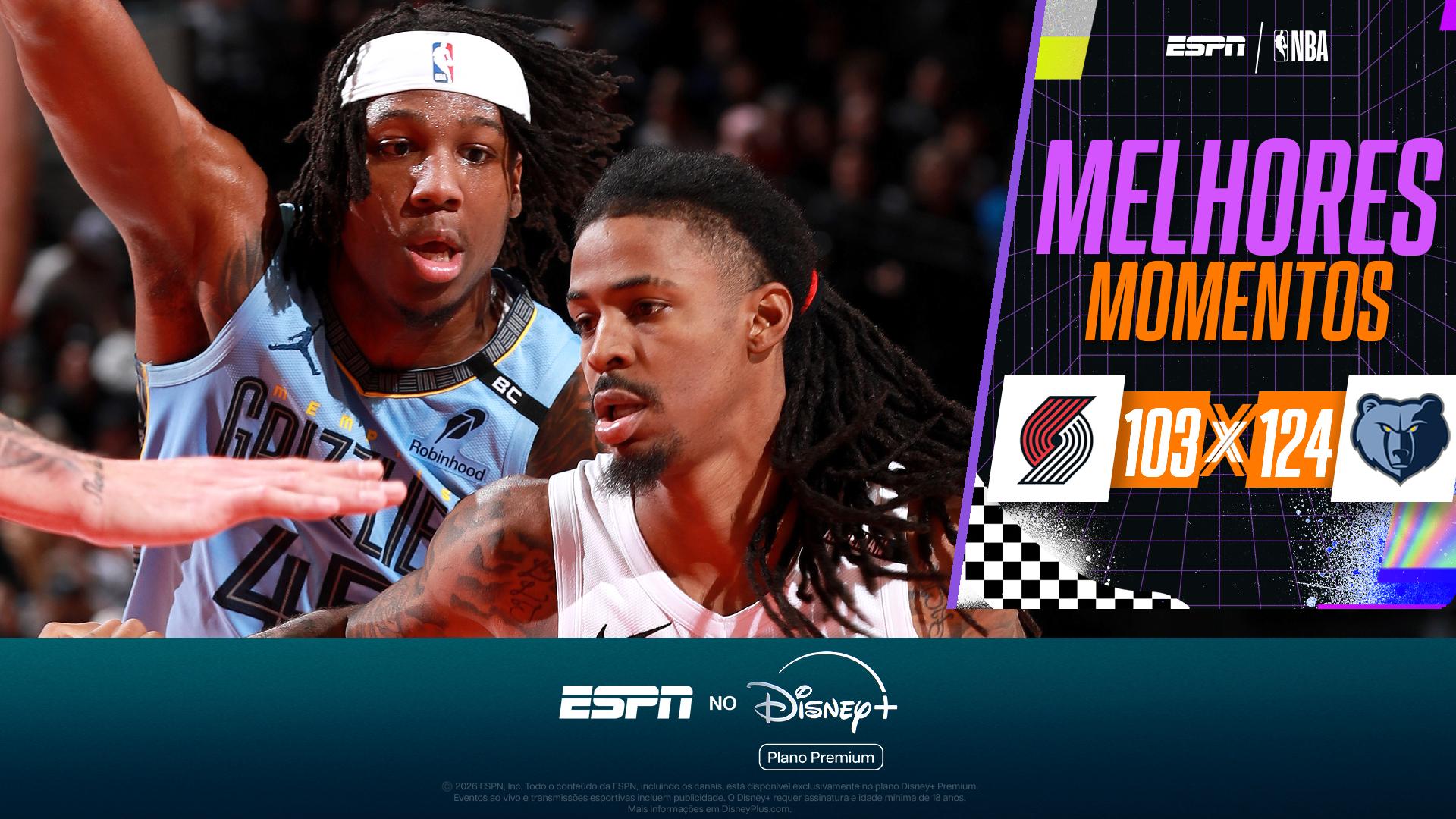 Em reencontro com Ja Morant, Grizzlies vencem Blazers e seguem invictos na temporada; VEJA os melhores momentos