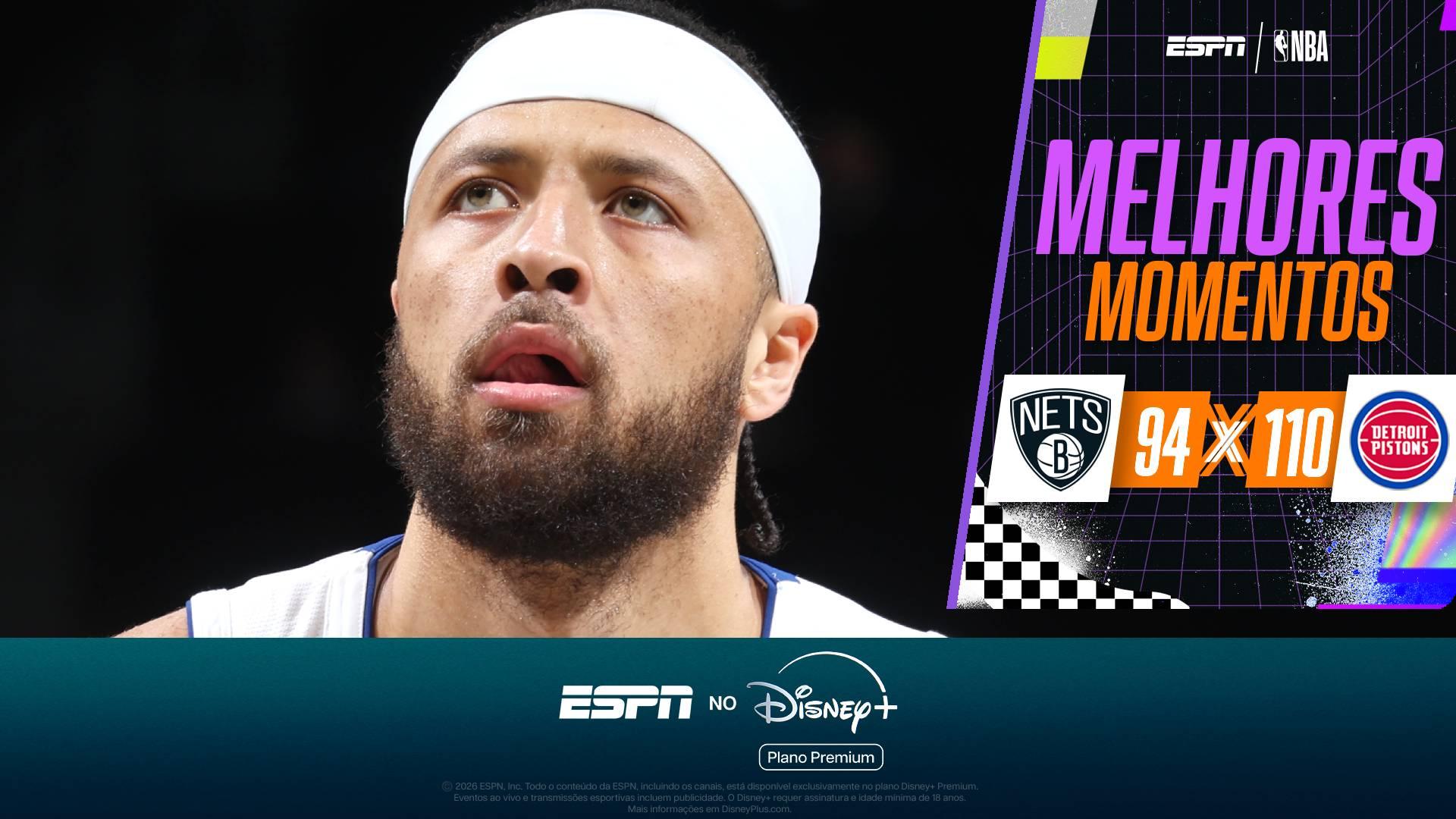 Sob a batuta de Cunningham, Pistons passam pelos Nets e largam bem na NBA Cup