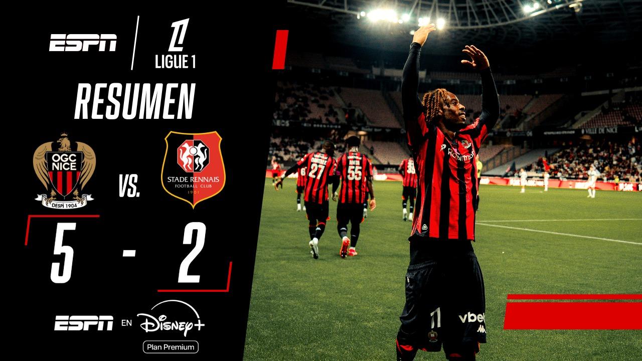 Triunfo clave de Niza ante Rennes