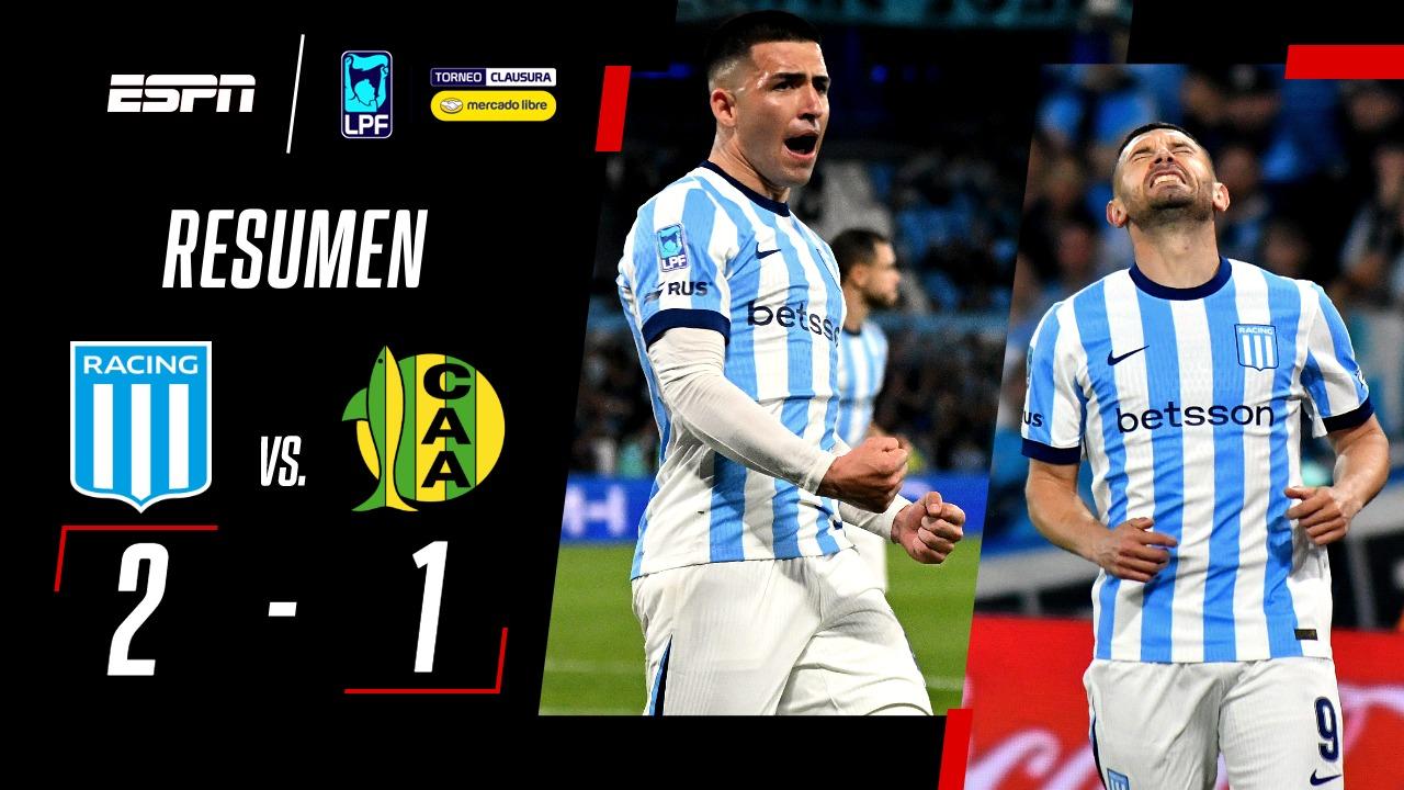 Racing se lo dio vuelta a Aldosivi, venció y lo condenó al descenso