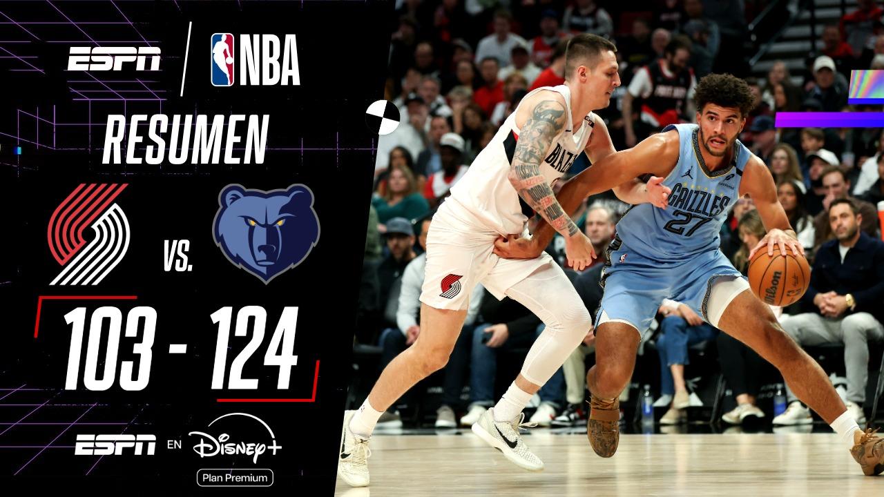 Cameron Boozer comandó la victoria de Grizzlies ante Blazers