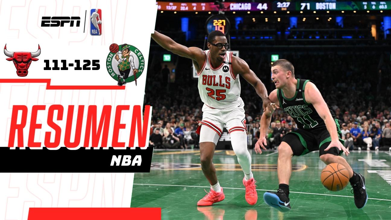 Los Celtics dominan la primera mitad y vencen 125-111 a los Bulls