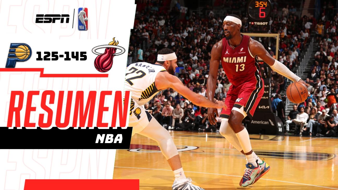 El Heat remonta con una exhibición ofensiva y derrota 145-125 a los Pacers en la NBA Cup