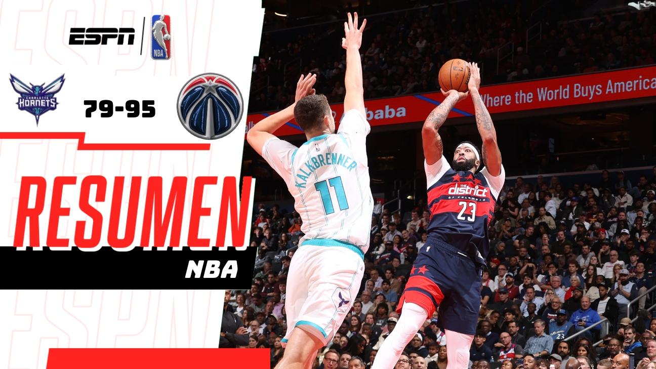 Los Wizards remontan y vencen 95-79 a los Hornets con un tercer cuarto decisivo