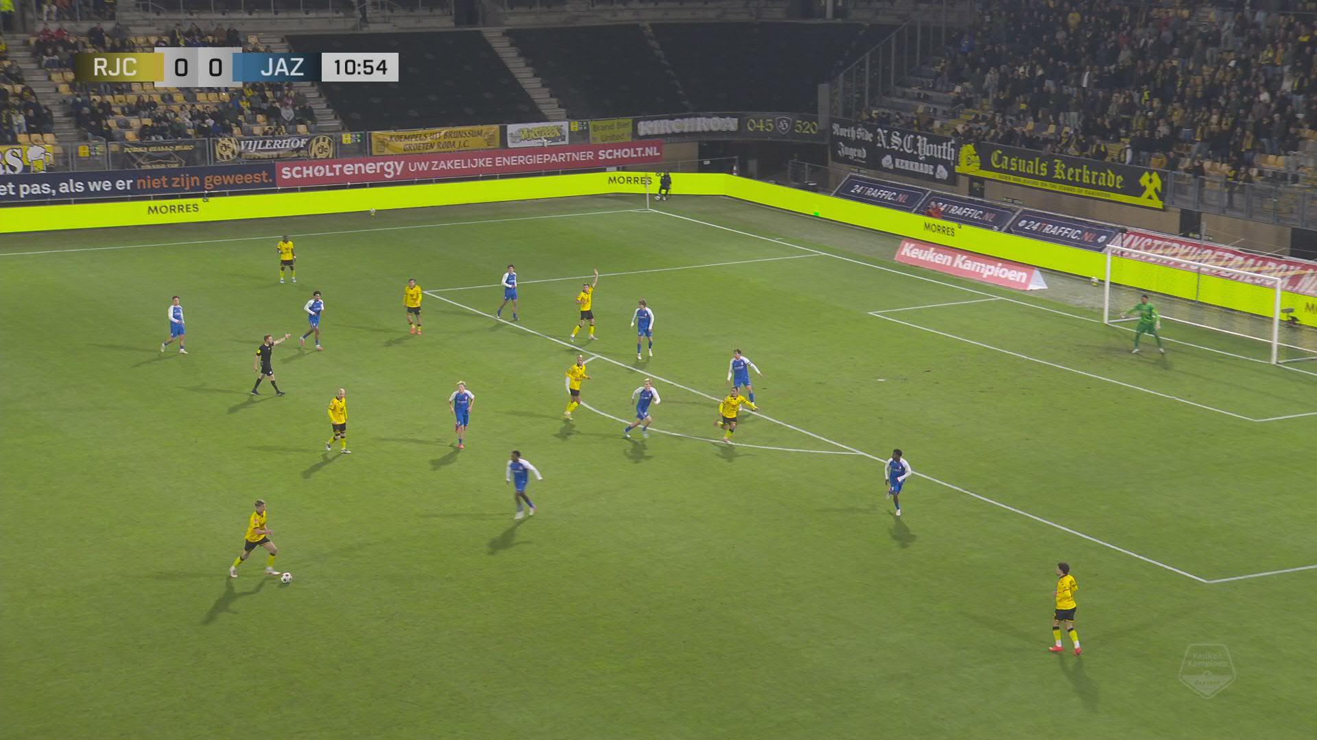 Van den Hurk is goud waard voor Roda JC | Samenvatting Roda JC - Jong AZ