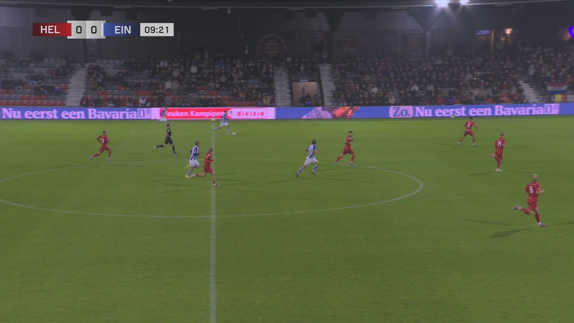 Besuijen schiet vrije trap fraai binnen | Samenvatting Helmond Sport - FC Eindhoven