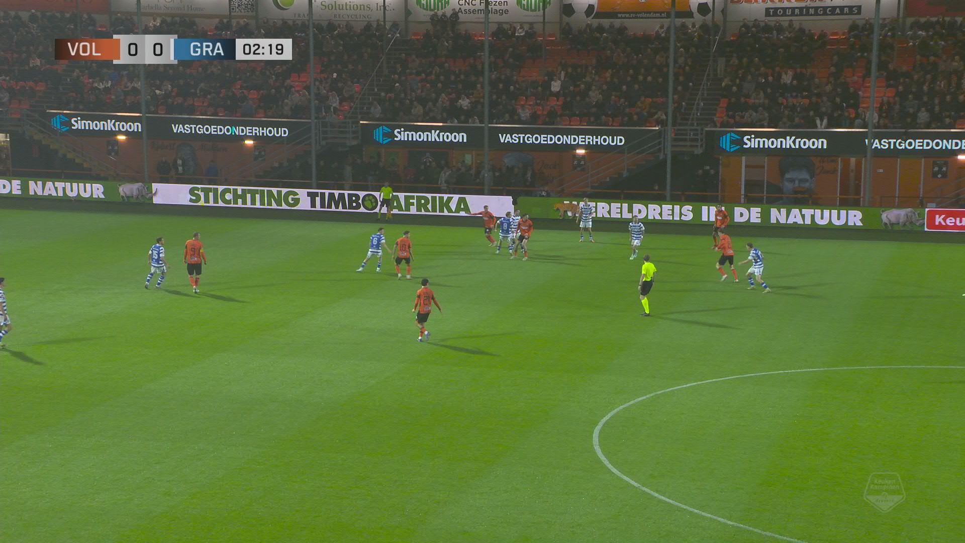 Olimpico na vier minuten voetballen | Samenvatting FC Volendam - De Graafschap