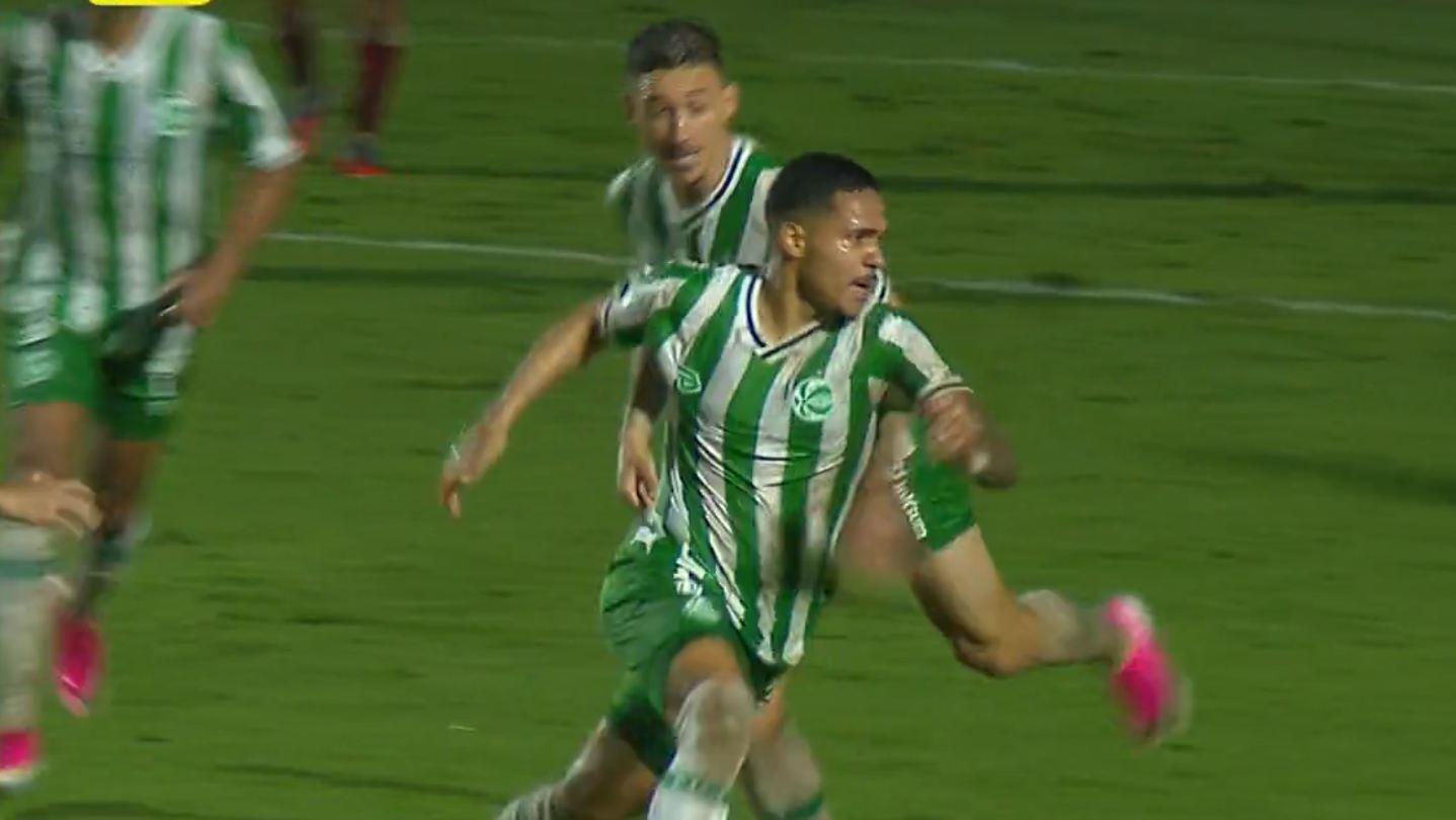 Gol do Juventude! Lucas Alves recebe cruzamento na medida e empata no OBA; VEJA