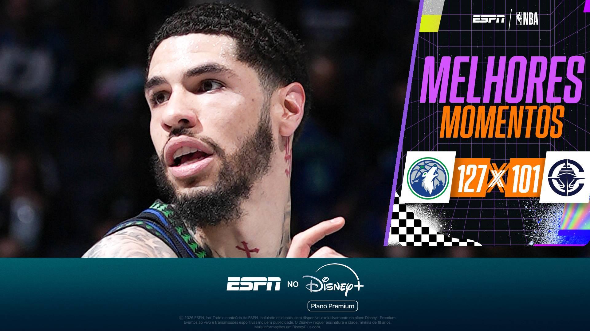LaMelo Ball chama a responsabilidade, e Timberwolves dominam os Clippers na NBA Cup