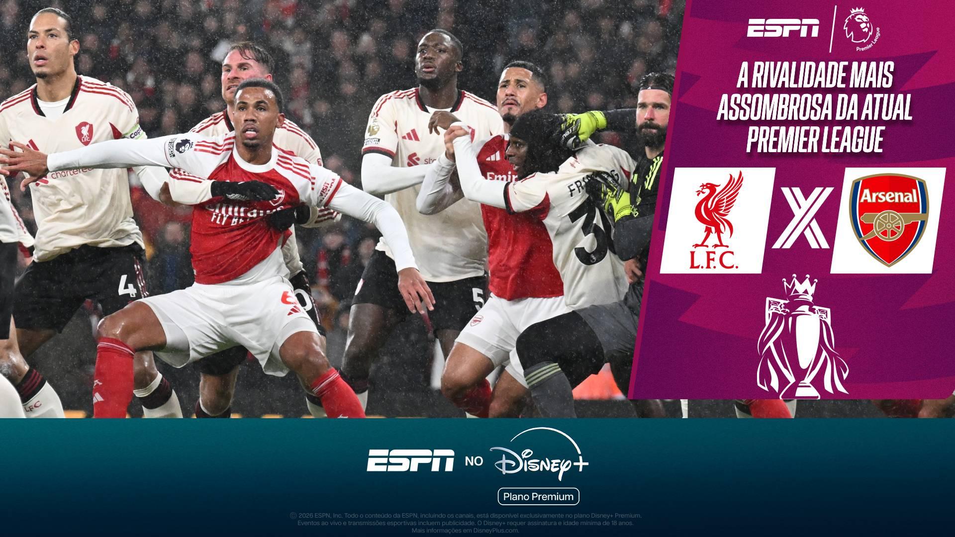 Liverpool e Arsenal se enfrentam no Anfield em uma das rivalidades mais assombrosas da atual Premier League