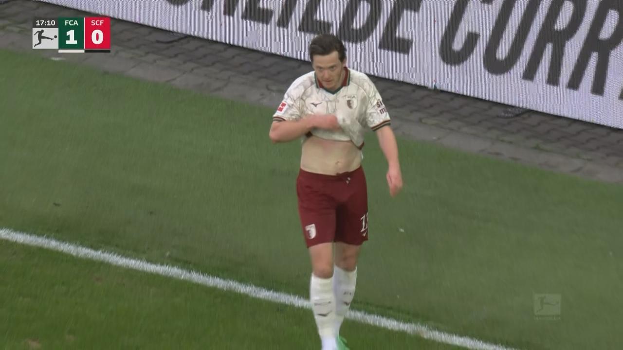 ¡Ley del ex! Gregoritsch y una brillante definición para el 1-0 del Augsburgo ante el Friburgo