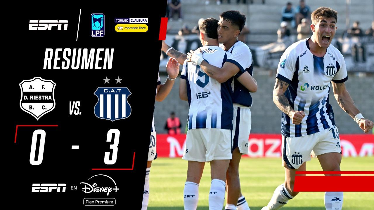 Talleres se hizo fuerte en cancha de Riestra y se quedó con la victoria por 3-0