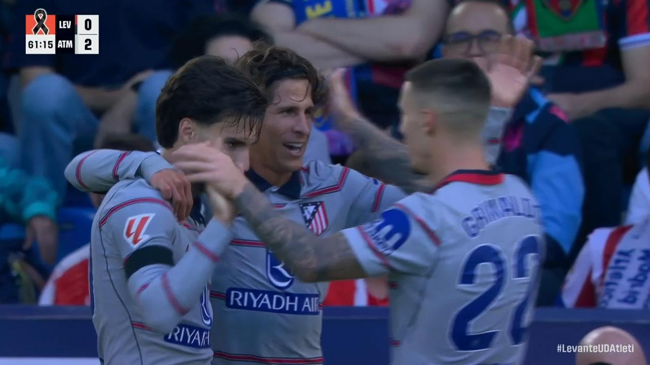 ¡Apareció Giuliano! Simeone estampó el 2-0 ante el Levante