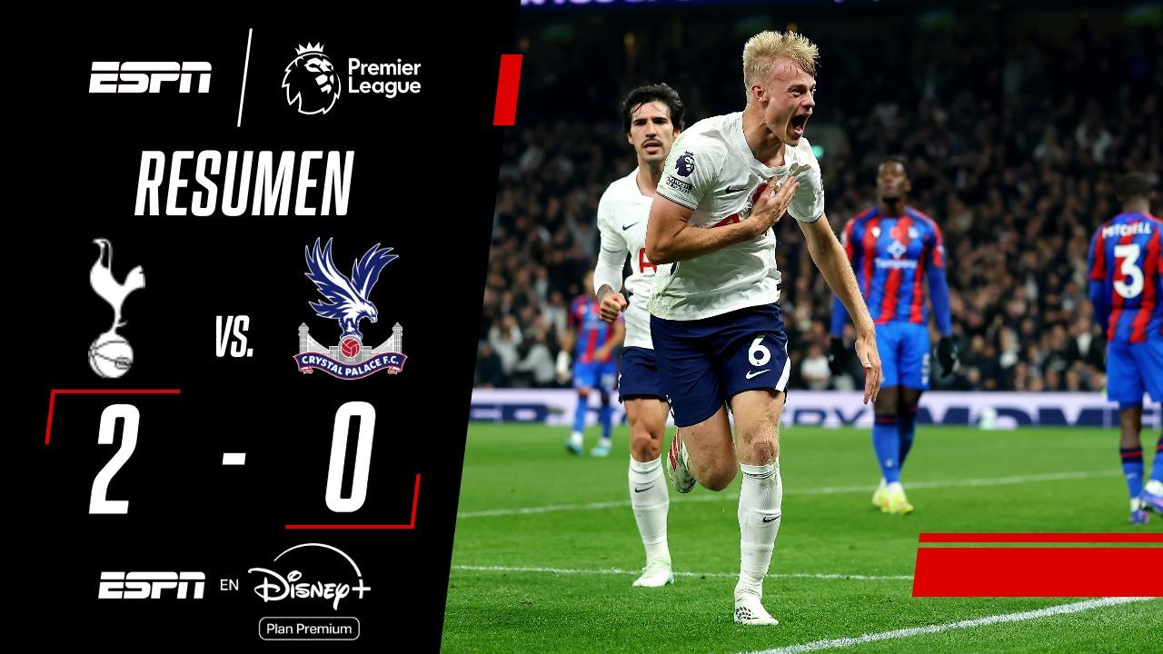 Tottenham Hotspur se impuso ante el Crystal Palace y se afirma en la Premier League