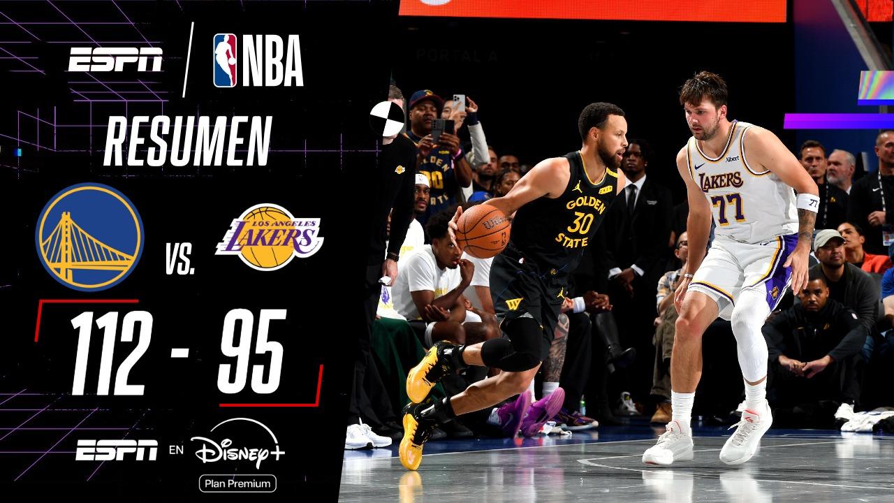 ¡Los Warriors de Curry vencieron a los Lakers de Doncic en la NBA Cup!