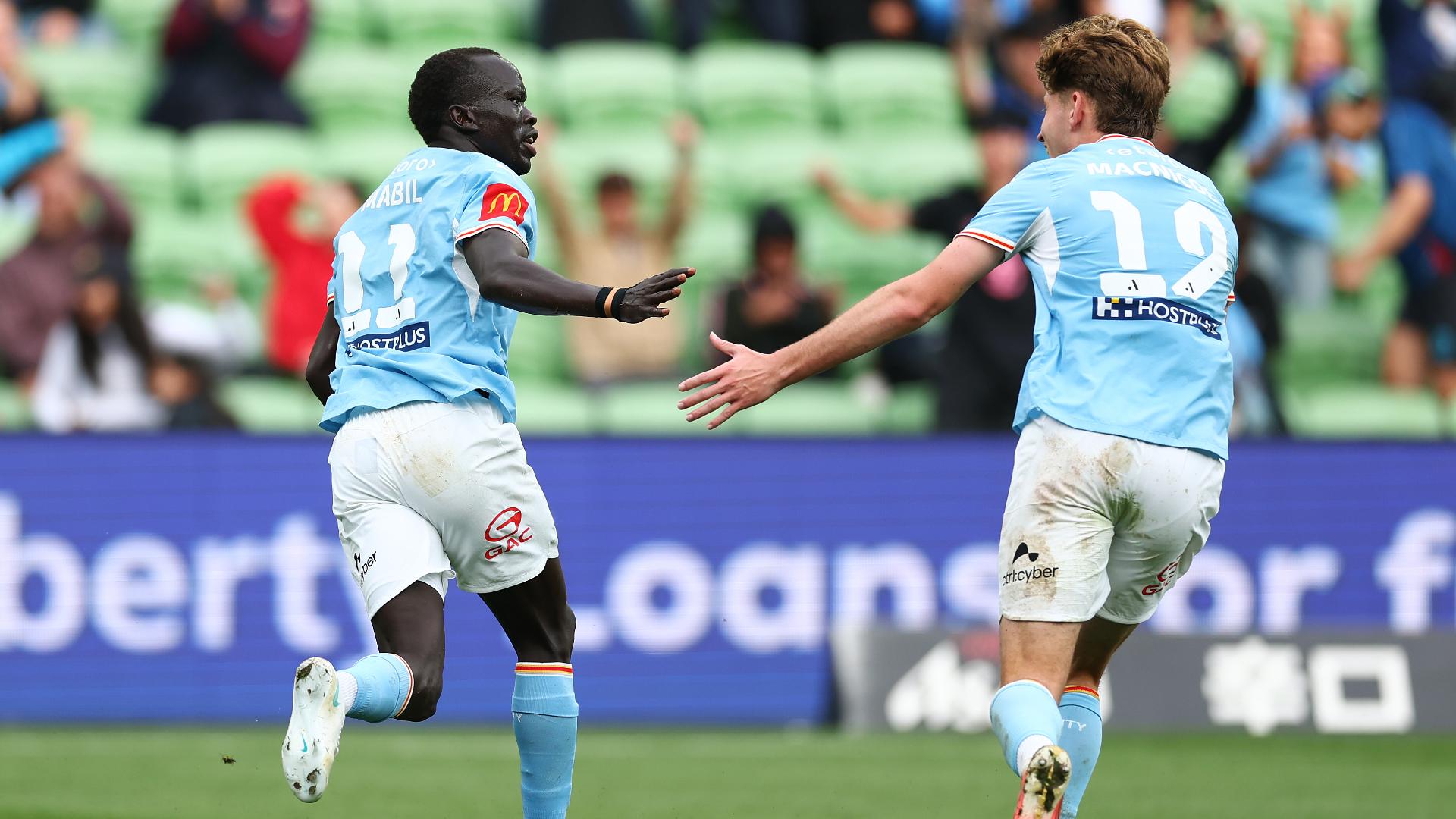 Awer Mabil scores the match winner for Melbourne City