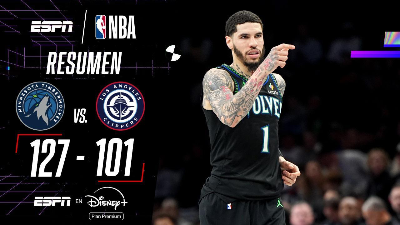¡Amplio triunfo de  losTimberwolves frente a los Clippers!