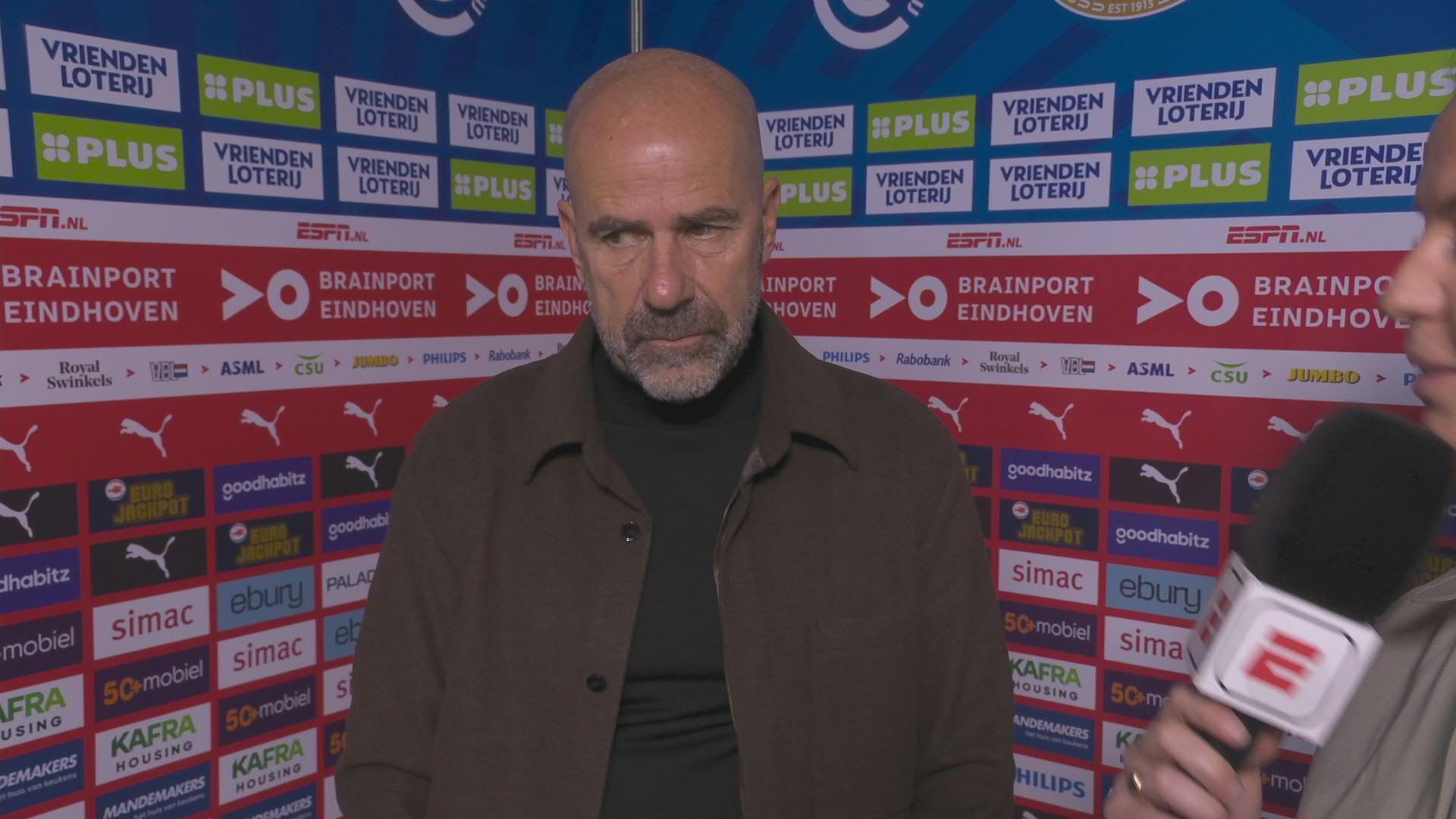 Bosz: "Na de 4-0 zat ik er wel ontspannen"