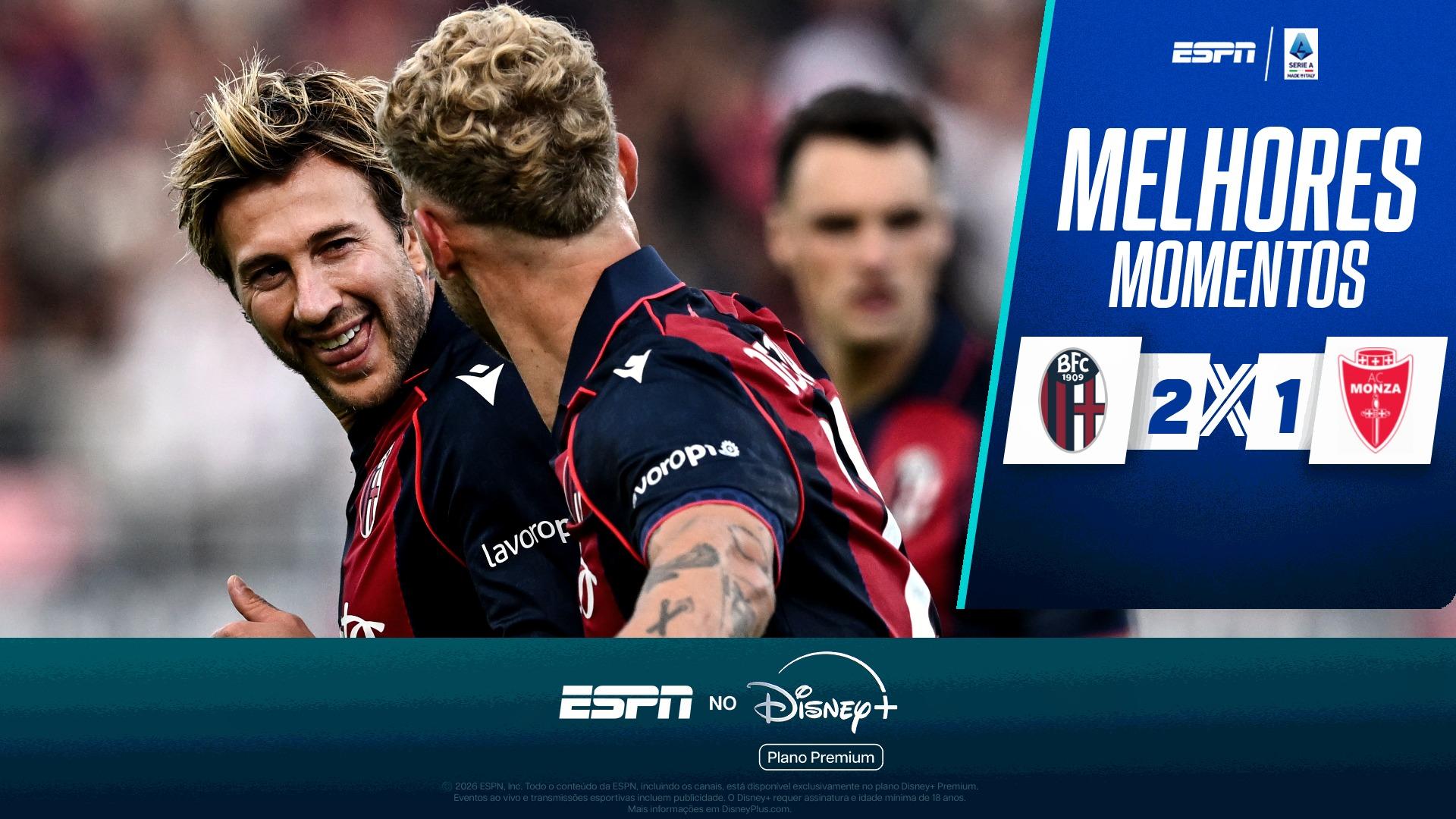 Bologna 2 x 1 Monza no Campeonato Italiano: VEJA os melhores momentos