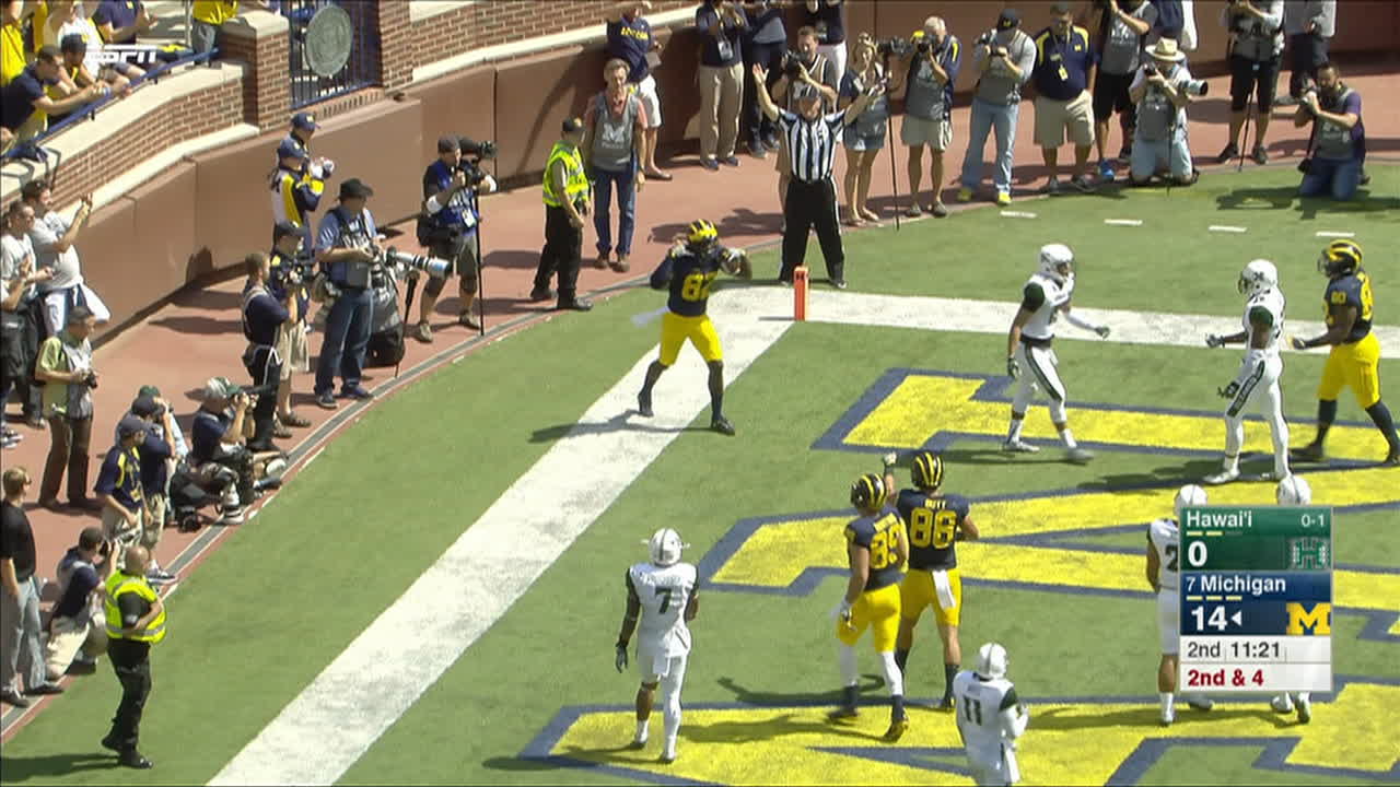 W. Speight pass,to A. Darboh for 5 yds for a TD, (K. Allen KICK)