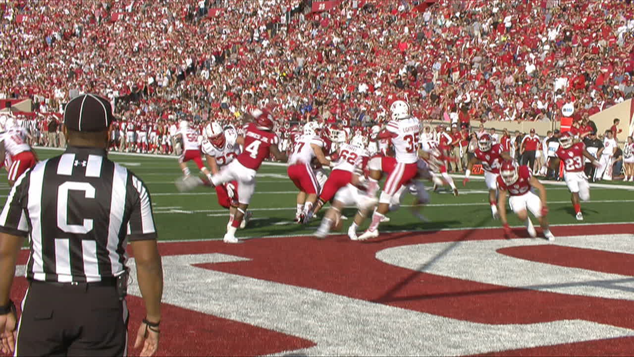 Indiana blocks punt for safety