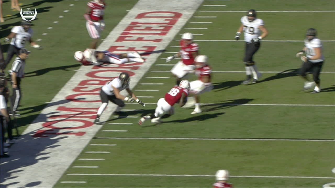 On the first play of the game, Purdue attempts a halfback pass and the pass is intercepted
