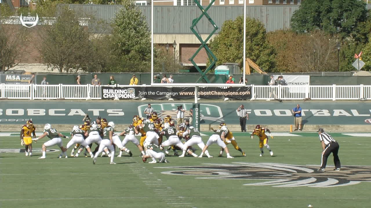 Central Michigan block field goal for a TD