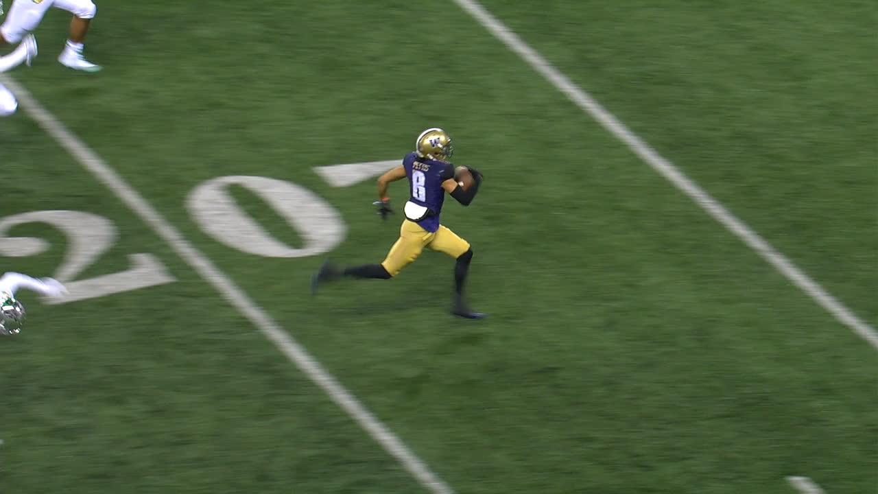 Washington's Pettis breaks history on punt return TD