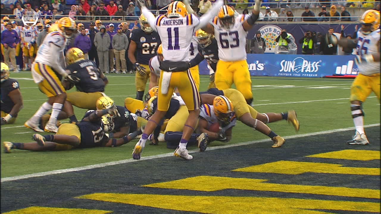 Guice comes up short of the end zone