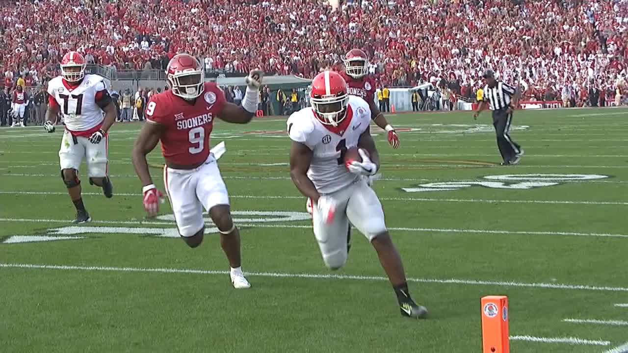 Fromm finds Michel for 13-yard TD