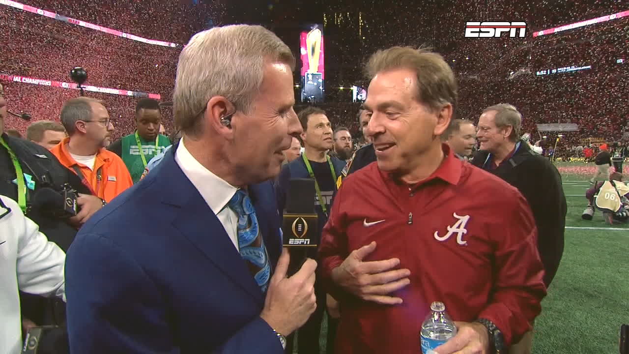 Saban: 'This is the happiest I've ever been in my life'