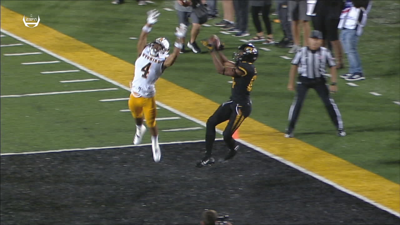 Missouri WR grabs 28 yard TD