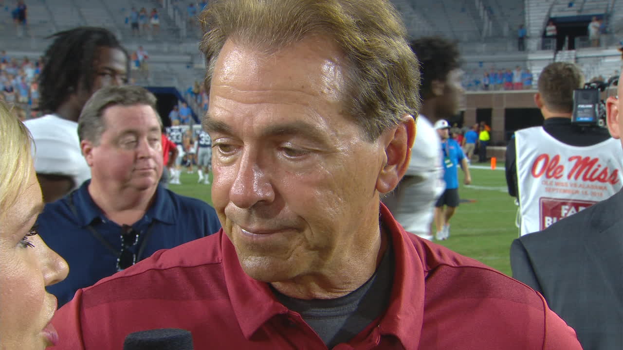 Saban: Alabama 'competed well' against Ole Miss
