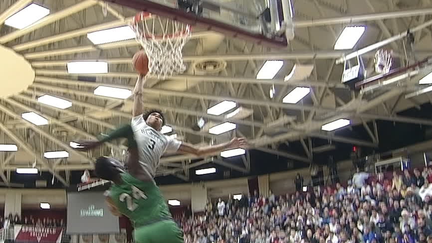 B.J. Boston throws down posterizing dunk on Giannis' little brother.