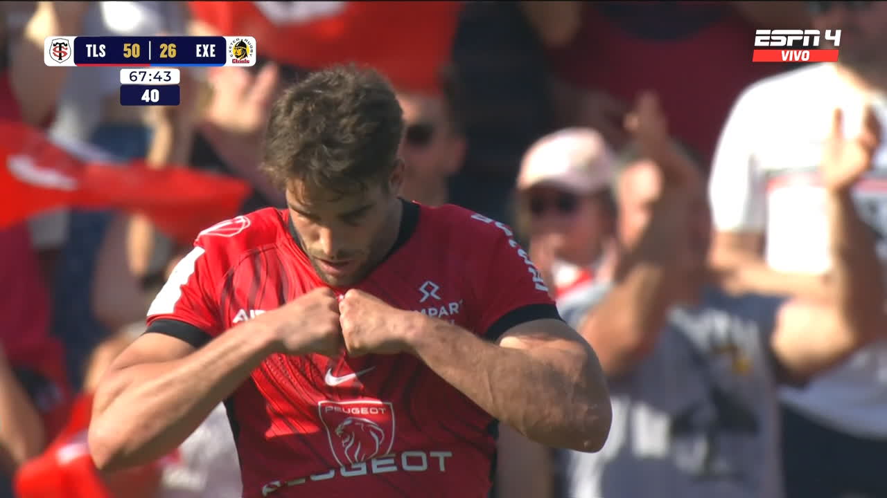 ¡Juan Cruz Mallía llegó al try en Toulouse!