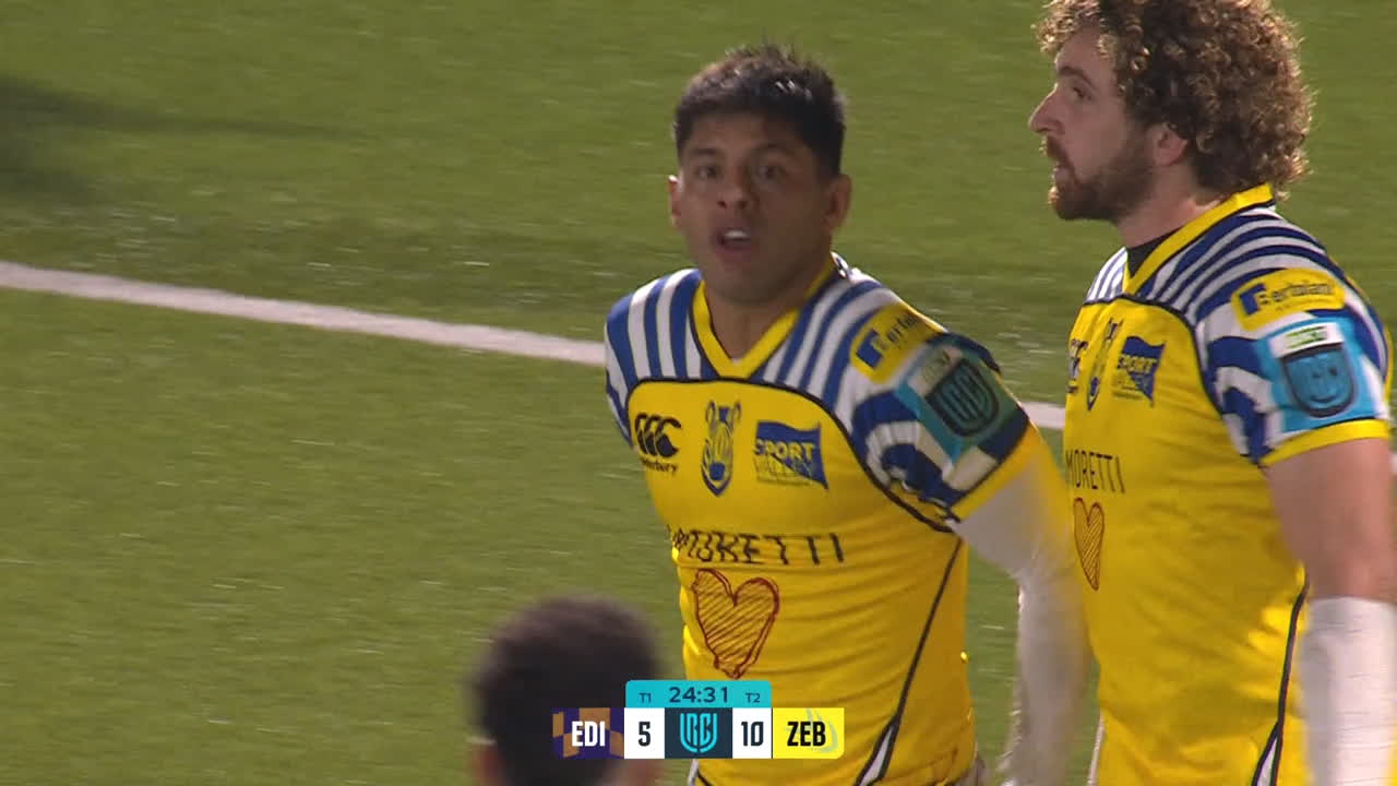 ¡Gonzalo García madrugó a los defensores de Edinburgh y llegó al try!