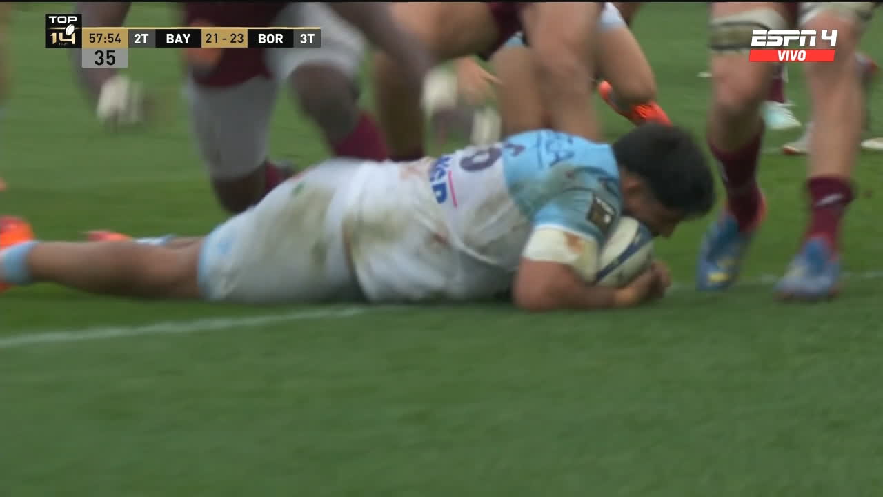 ¡Bruni tiñó de celeste y blanco el ingoal de Bordeaux!