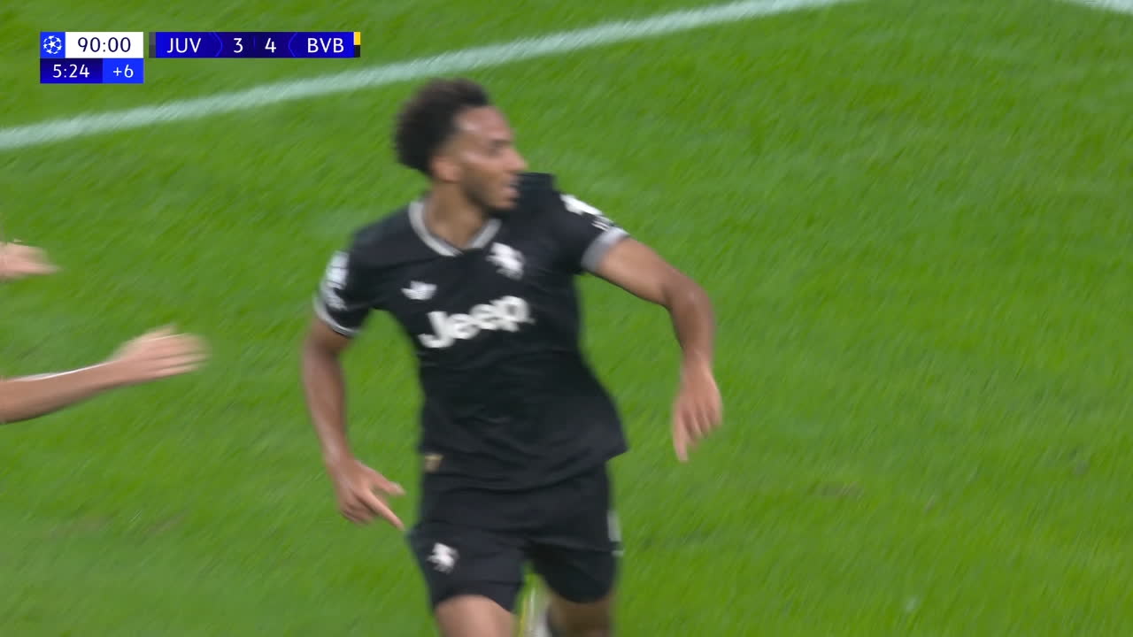 ¡Épica en Turín! Gol agónico de Kelly para el 4-4 de Juventus ante el Dortmund