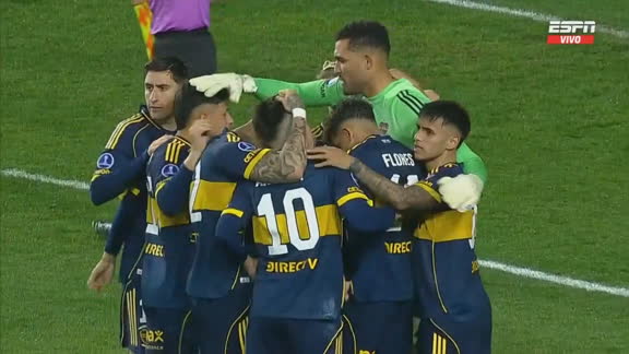 La tanda completa de penales entre Boca y O'Higgins