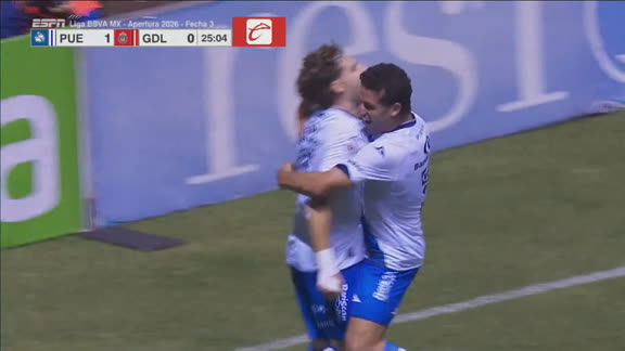 ¡El Puebla ya le está ganando a las Chivas 1-0!