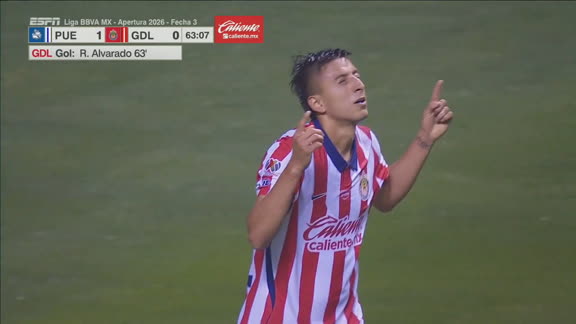 ¡Lo empataron las Chivas! puebla 1 Chivas 1