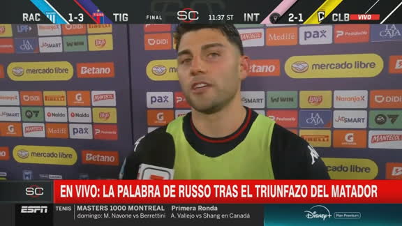 Nacho Russo: "Fue una noche linda; hicimos un partido correcto"