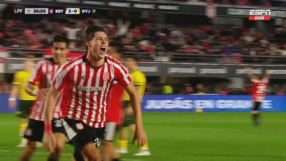 ¡Tomás Palacios firmó el 3-0 para Estudiantes!