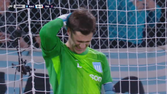 ¡Floja respuesta de Cambeses y gol de Tigre! Garay puso el 2-0 ante Racing