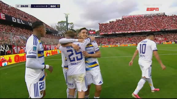 Gol do Boca Jrs! Santiago Ascacíbar abre o placar contra o Newell's pelo Campeonato Argentino