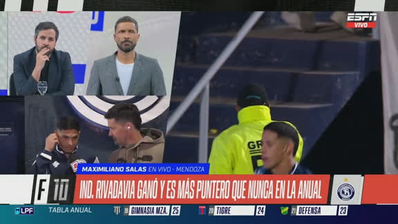 Salas: "Ya di vuelta la página; pienso en Independiente Rivadavia"